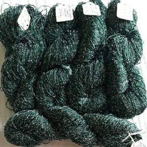 Dark Green Yarn Skeins